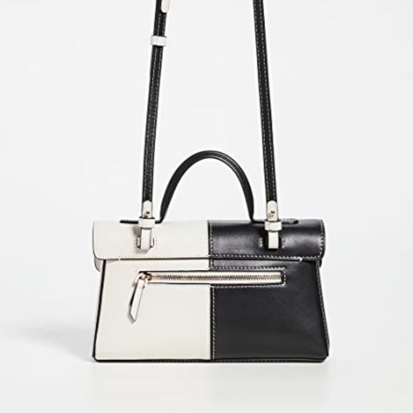 Cafune Stance Wallet Crossbody Bag - Black White Two Tone - Retail $433. - Picture 3 of 13